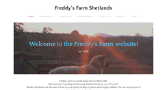 Desktop Screenshot of freddysfarmshetlands.com