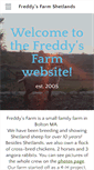 Mobile Screenshot of freddysfarmshetlands.com