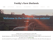 Tablet Screenshot of freddysfarmshetlands.com